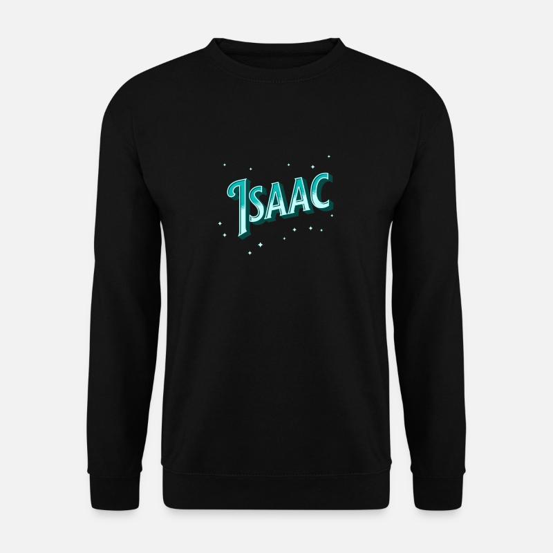 Isaac names personalized - Unisex Sweatshirt - black