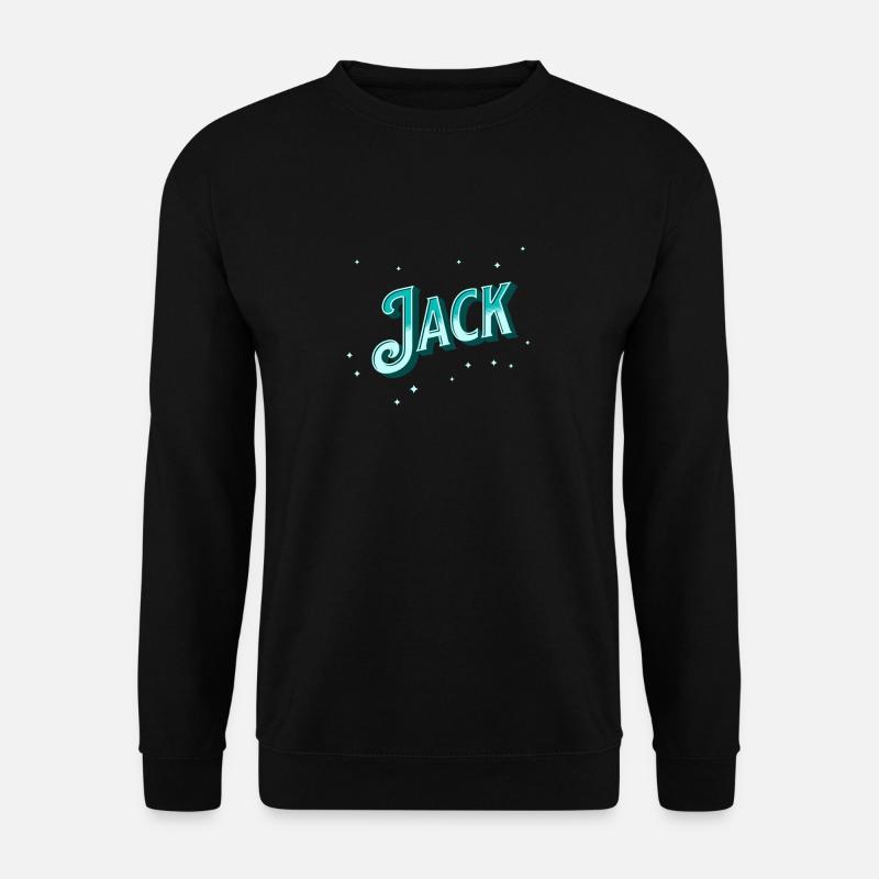 Jack names personalized - Unisex Sweatshirt - black