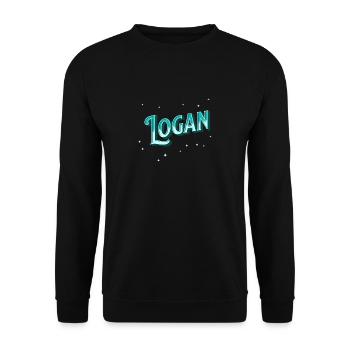 Noms Logan personnalisés - Sweat-shirt Unisexe - noir - Devant - Alina (178cm) & Michal (187cm)