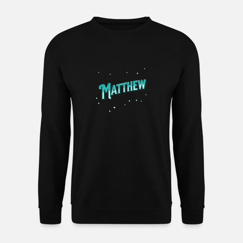 Matthew names personalized - Unisex Sweatshirt - black