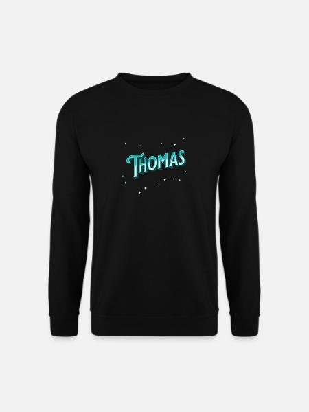 Thomas names personalized - Unisex Sweatshirt - black