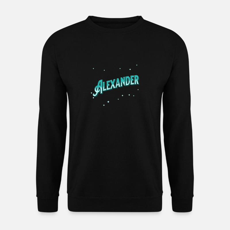 Alexander names personalized - Unisex Sweatshirt - black