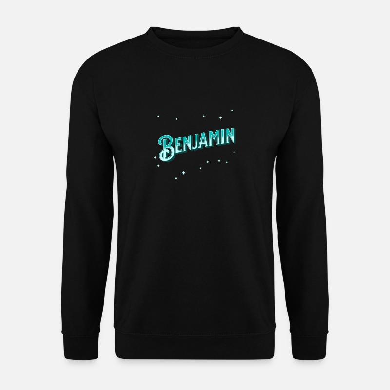 Benjamin name personalized - Unisex Sweatshirt - black
