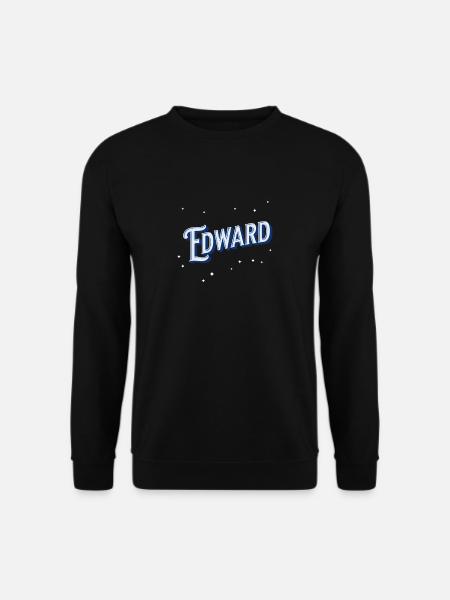 Edward names personalized - Unisex Sweatshirt - black