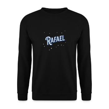 Rafael nomme des noms personnalisés - Sweat-shirt Unisexe - noir - Devant - Alina (178cm) & Michal (187cm)