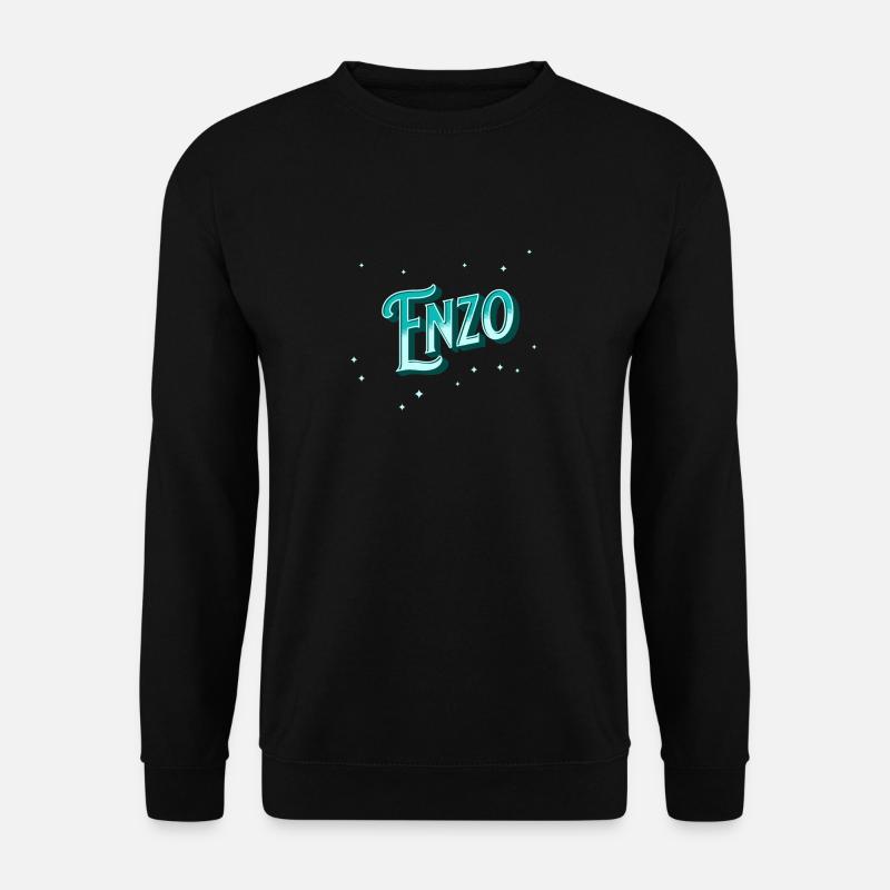 Enzo names personalized - Unisex Sweatshirt - black