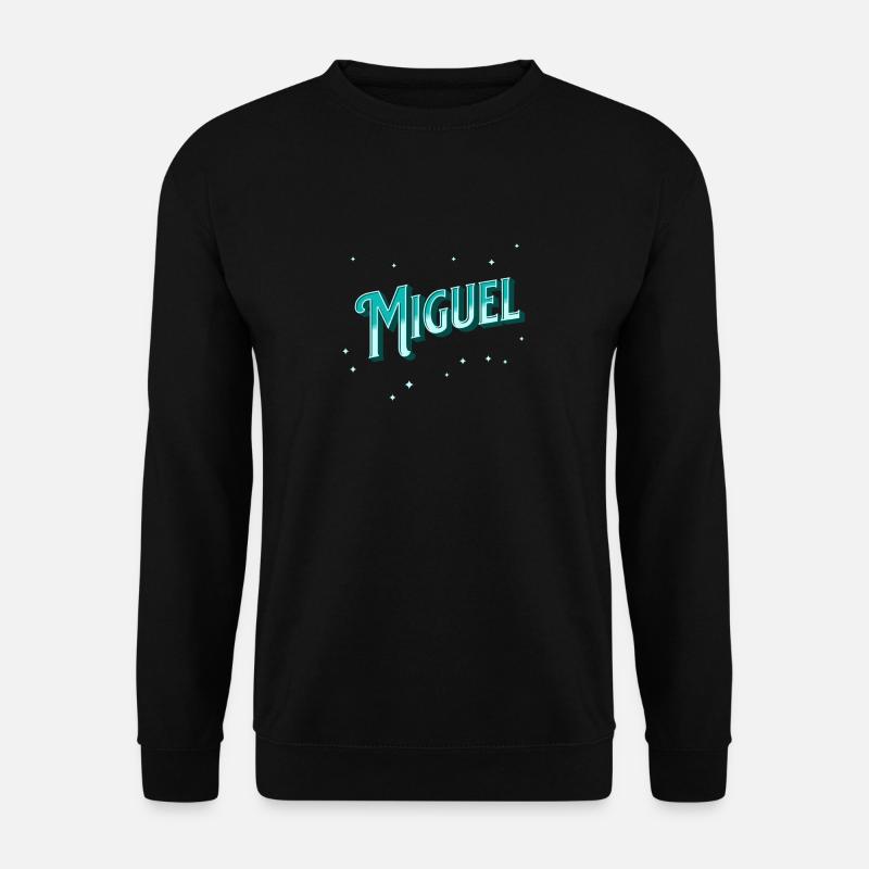 Miguel name personalized - Unisex Sweatshirt - black