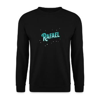 Rafael nomme des noms personnalisés - Sweat-shirt Unisexe - noir - Devant - Alina (178cm) & Michal (187cm)