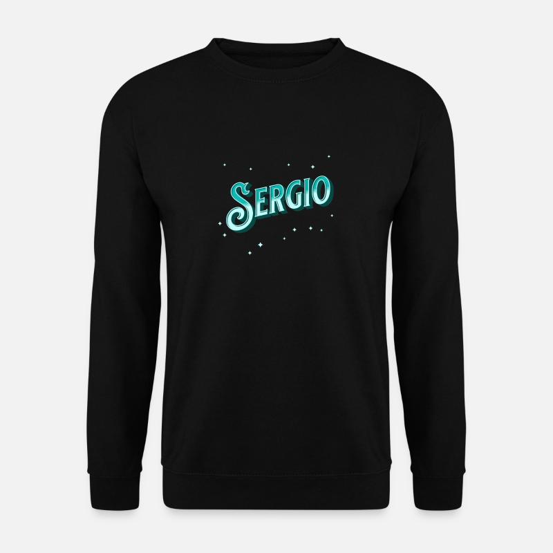 Sergio nombre personalizado - Sudadera unisex - negro