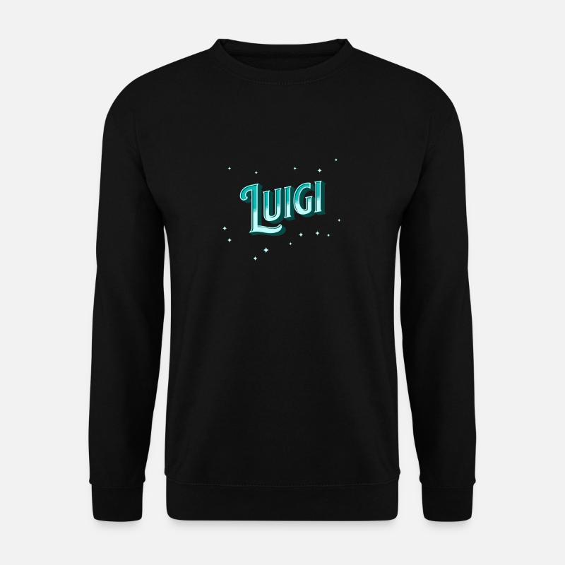 Luigi name personalized - Unisex Sweatshirt - black