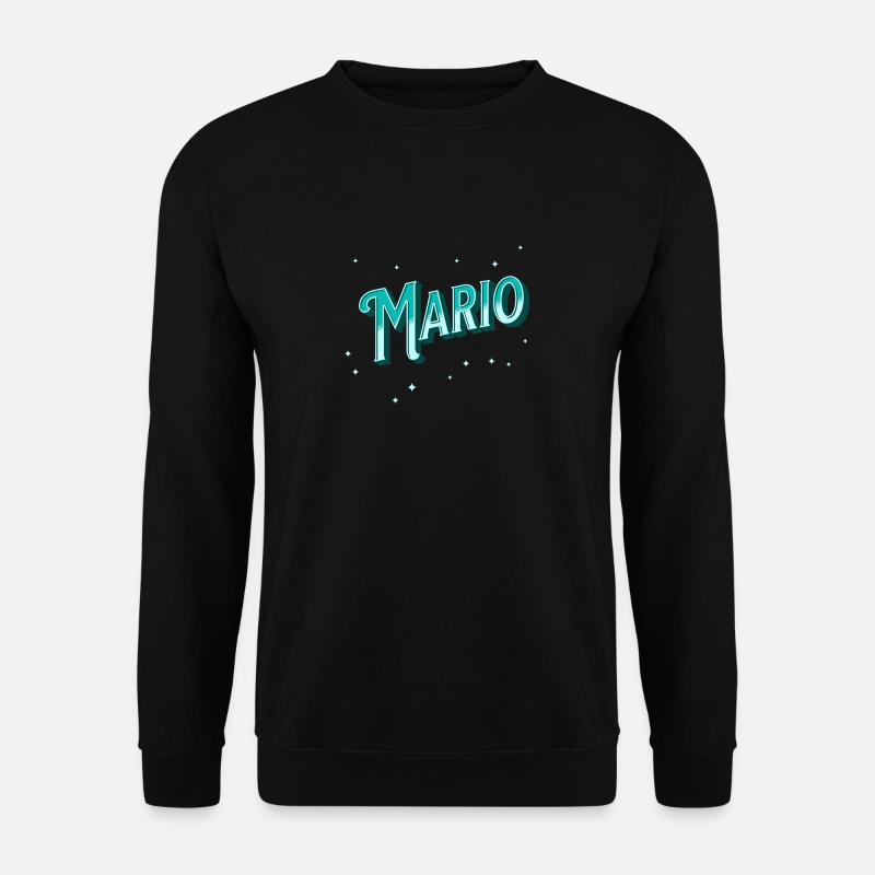 Mario name personalized - Unisex Sweatshirt - black