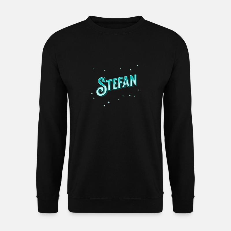 Stefan Namen personalisiert - Unisex Pullover - Schwarz