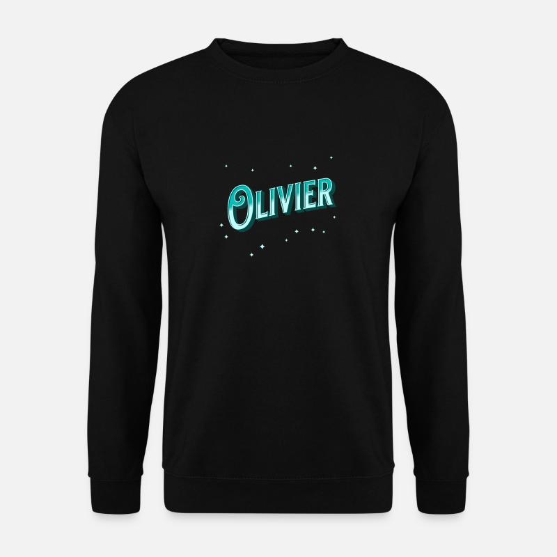 Olivier names personalized - Unisex Sweatshirt - black