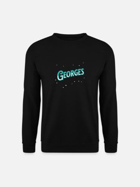 George's name personalized - Unisex Sweatshirt - black