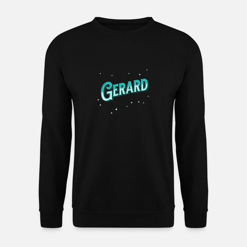 Gerard names personalized - Unisex Sweatshirt - black