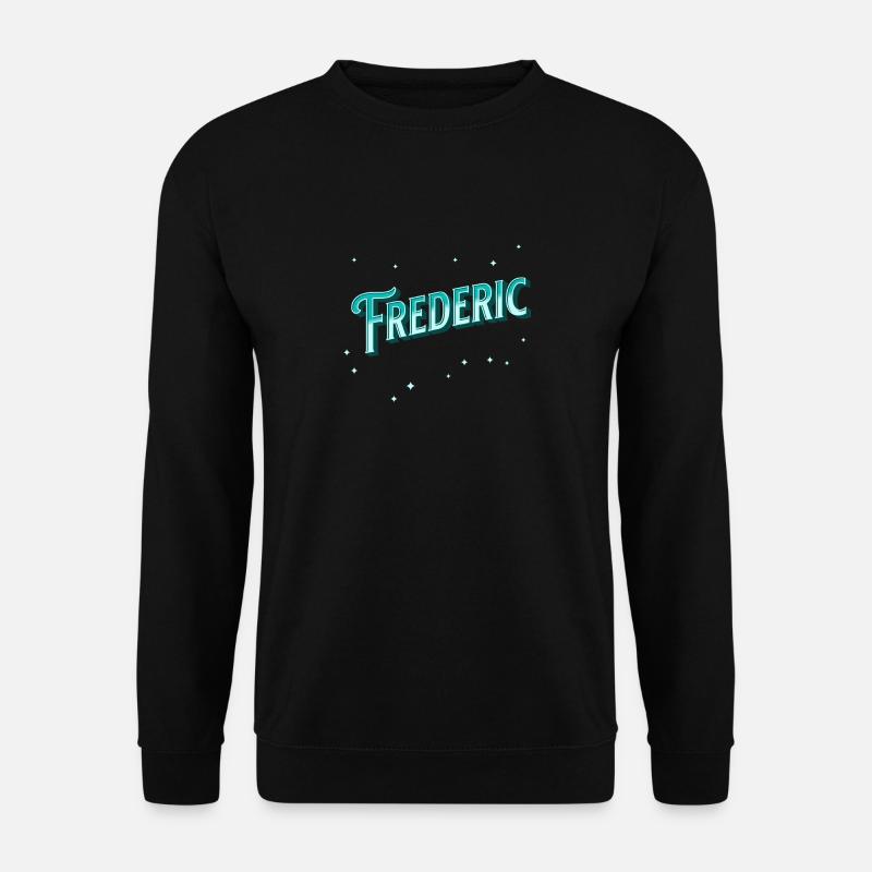Frederic names personalized - Unisex Sweatshirt - black