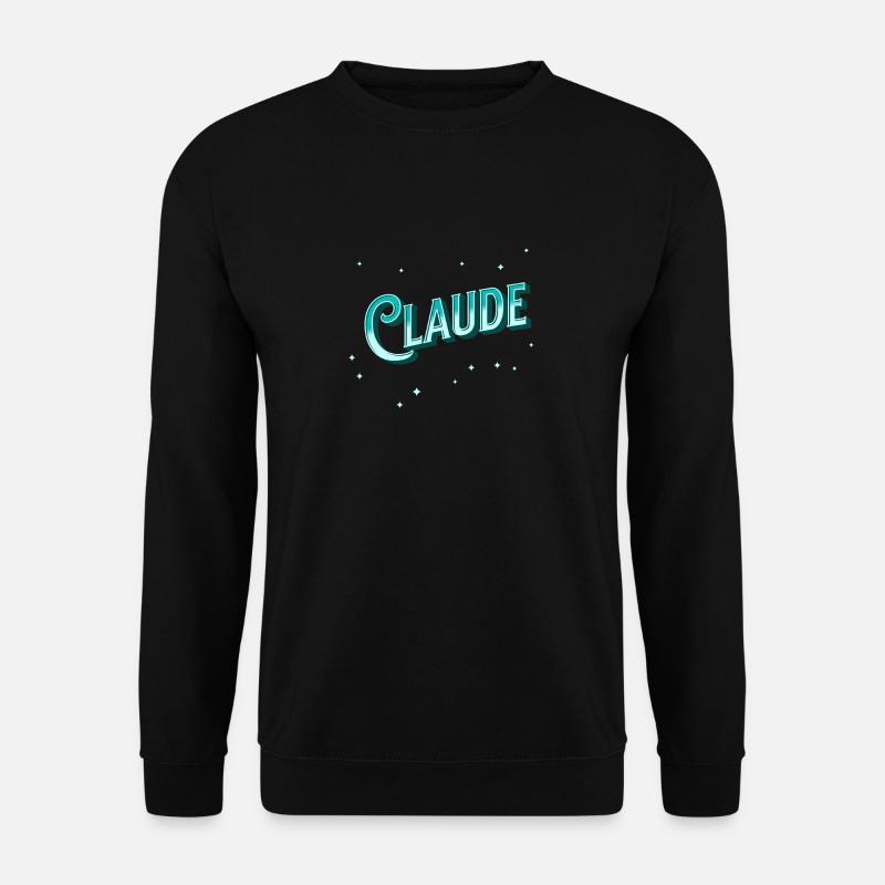 Claude name personalized - Unisex Sweatshirt - black