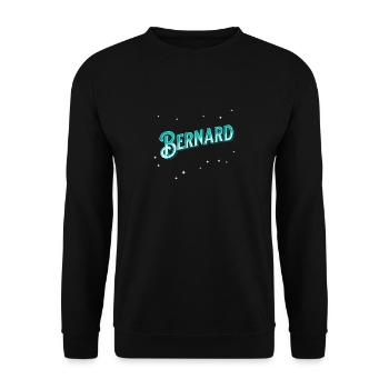 Bernard nomme des noms personnalisés - Sweat-shirt Unisexe - noir - Devant - Alina (178cm) & Michal (187cm)