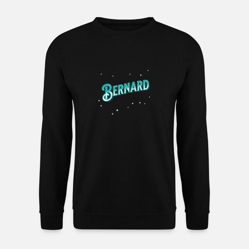 Bernard names personalized - Unisex Sweatshirt - black