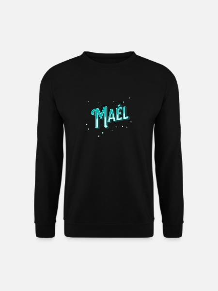 Mael names personalized - Unisex Sweatshirt - black
