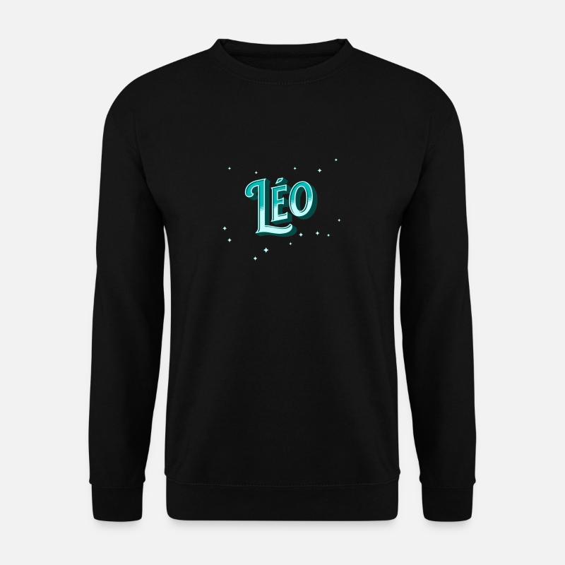 Leo names personalized - Unisex Sweatshirt - black