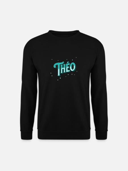 Theo name personalized - Unisex Sweatshirt - black