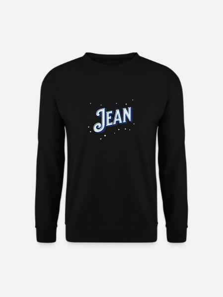 Jean names personalized - Unisex Sweatshirt - black