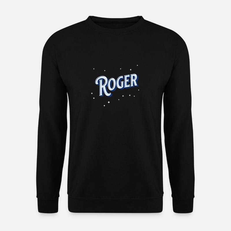 Roger's name personalized - Unisex Sweatshirt - black