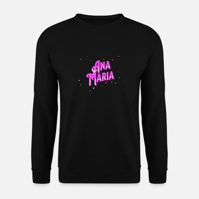 Anna Maria name personalized - Unisex Sweatshirt - black