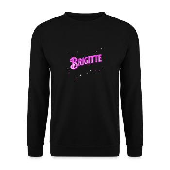 Brigitte name personalized - Unisex Sweatshirt - black - Front - Alina (178cm) & Michal (187cm)