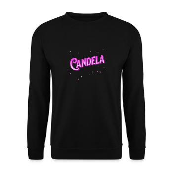 Candela names personalized - Unisex Sweatshirt - black - Front - Alina (178cm) & Michal (187cm)