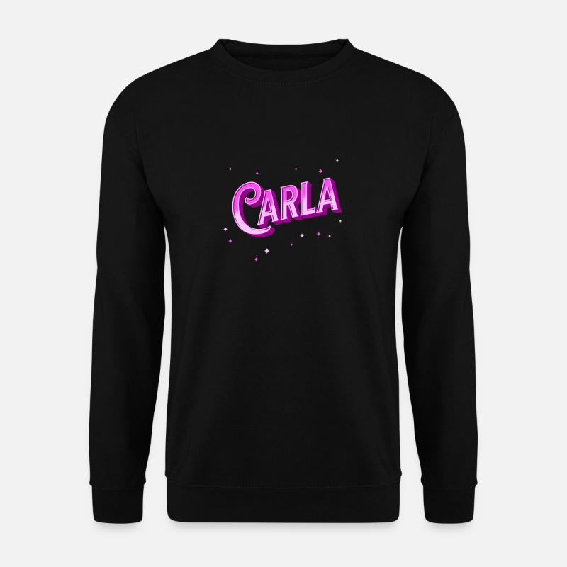 Carla's name personalized - Unisex Sweatshirt - black