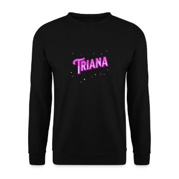 Noms Triana Personnalisés - Sweat-shirt Unisexe - noir - Devant - Alina (178cm) & Michal (187cm)