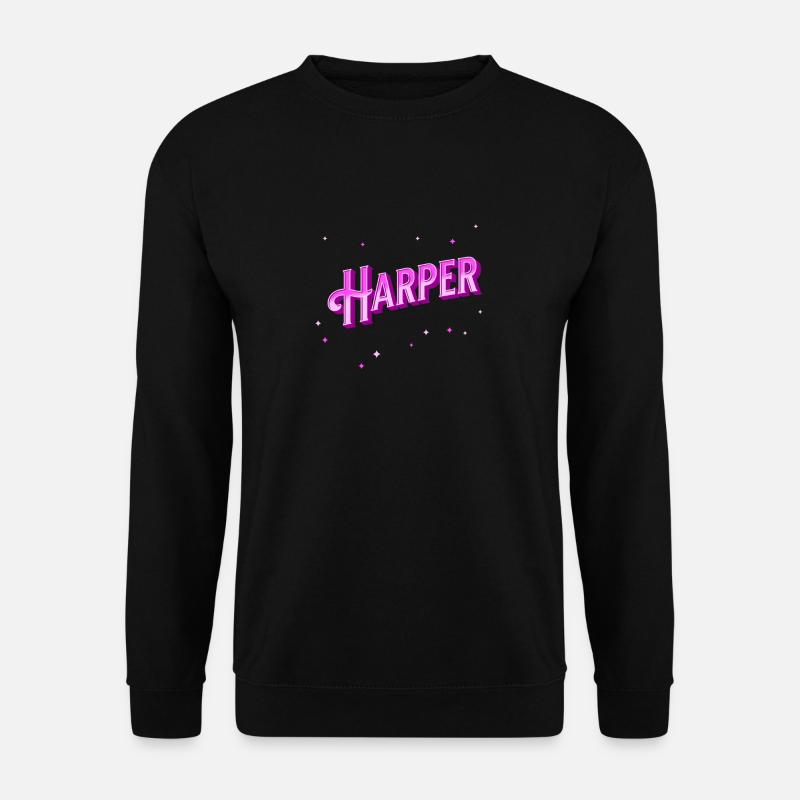 Harper Namen personalisiert - Unisex Pullover - Schwarz