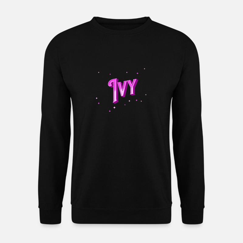 Ivy name personalized - Unisex Sweatshirt - black