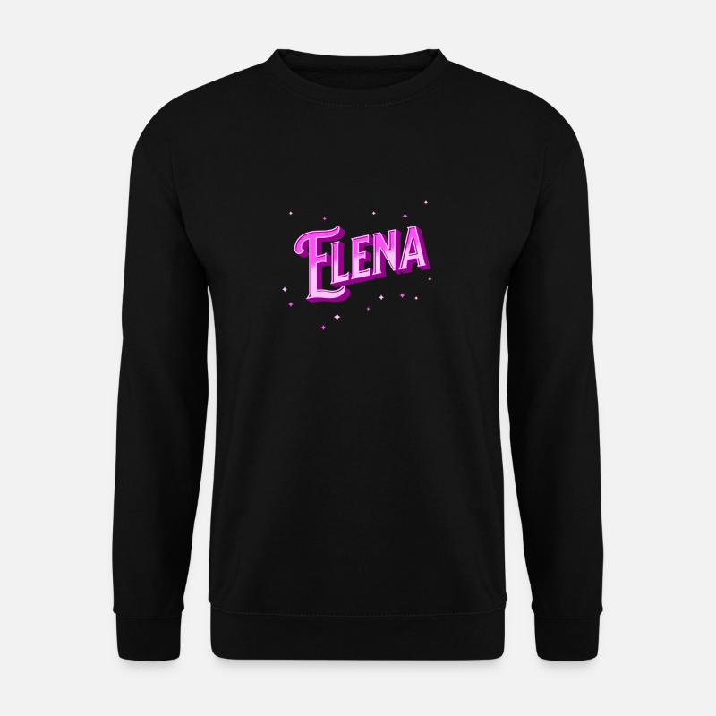 Elena's name personalized - Unisex Sweatshirt - black