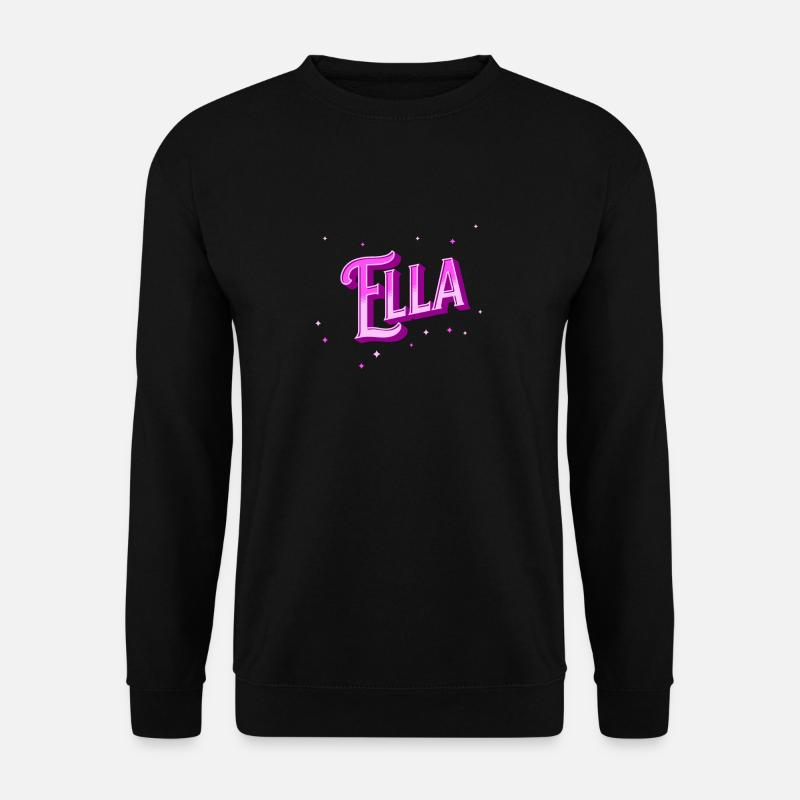 Ella name personalized - Unisex Sweatshirt - black