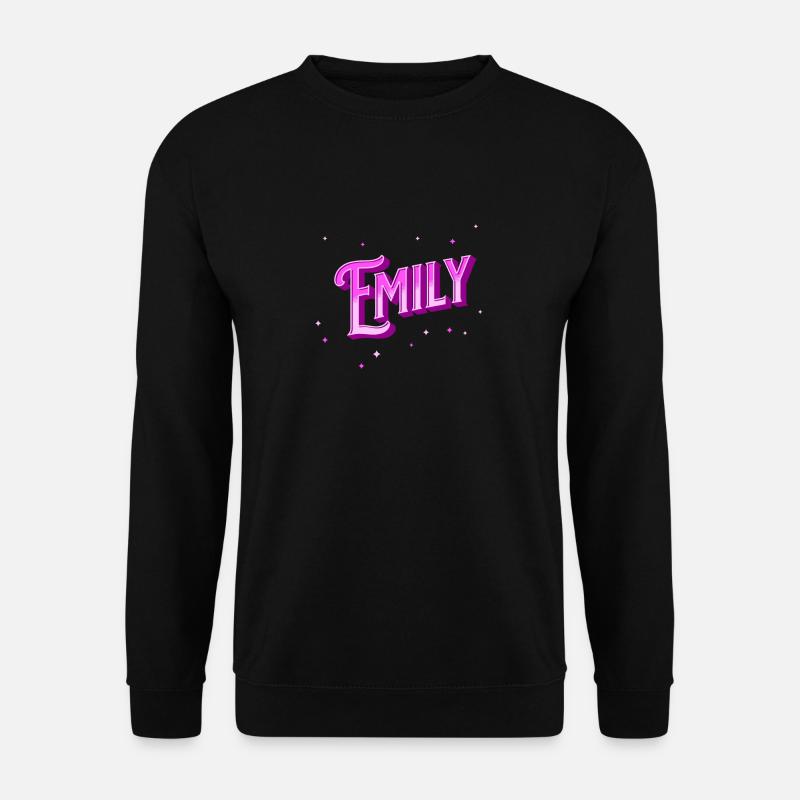 Emily name personalized - Unisex Sweatshirt - black