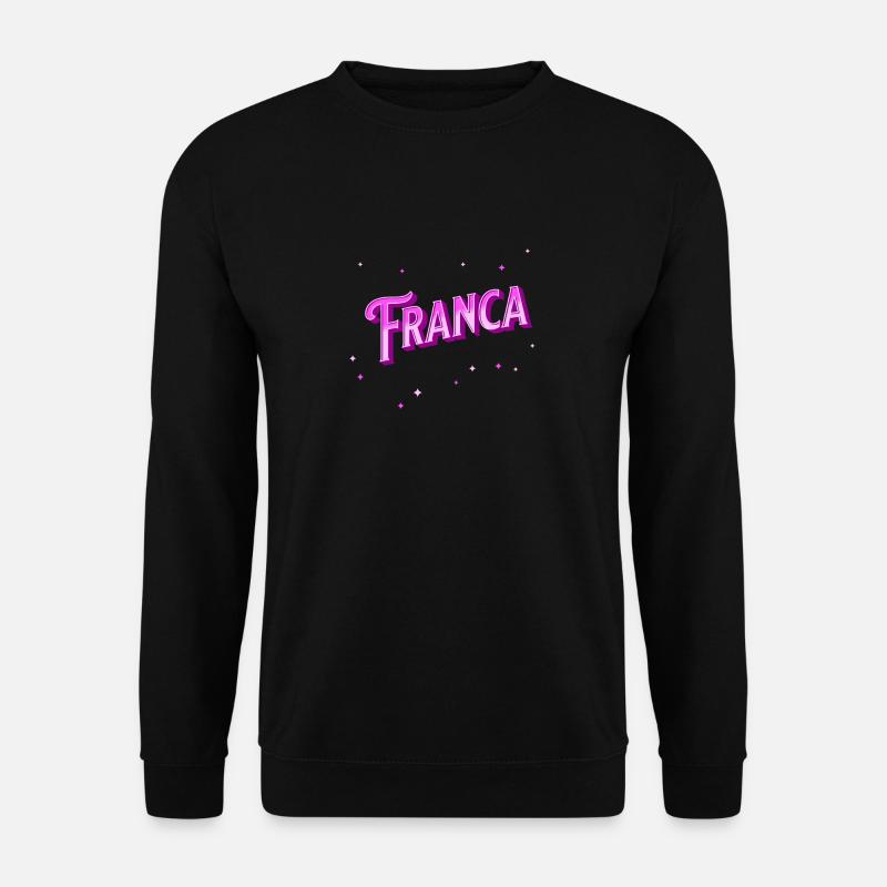 Franca name personalized - Unisex Sweatshirt - black