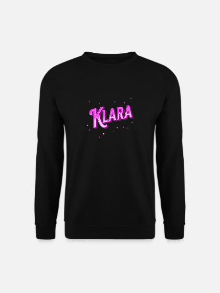 Klara name personalized - Unisex Sweatshirt - black
