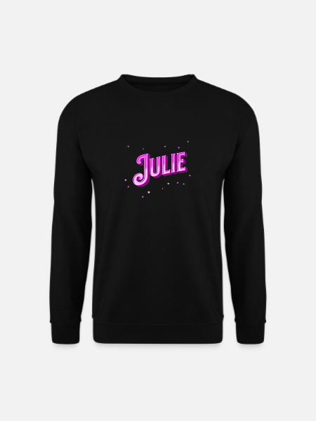 Julie's name personalized - Unisex Sweatshirt - black