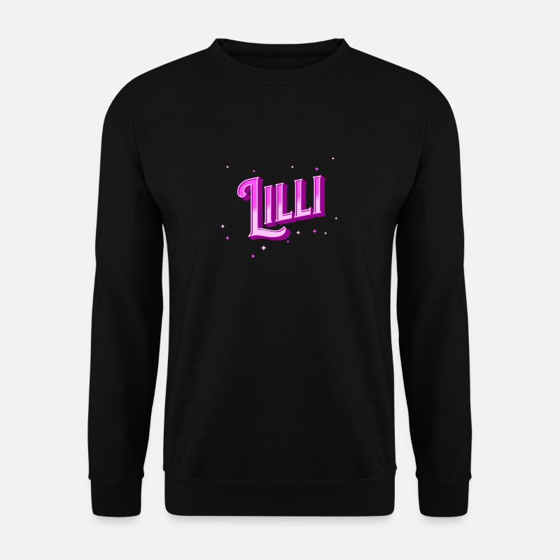 Lilli name personalized - Unisex Sweatshirt - black