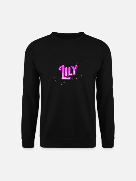 Lily name personalized - Unisex Sweatshirt - black