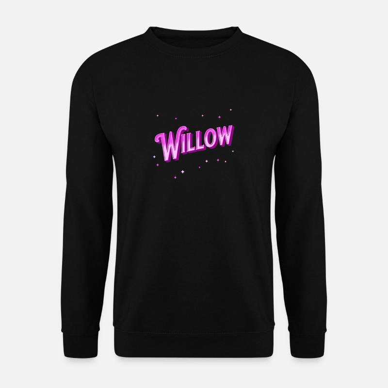 Willow name personalized - Unisex Sweatshirt - black