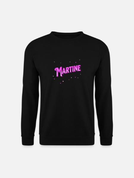 Martine name personalized - Unisex Sweatshirt - black