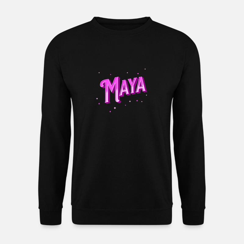 Mayan names personalized - Unisex Sweatshirt - black
