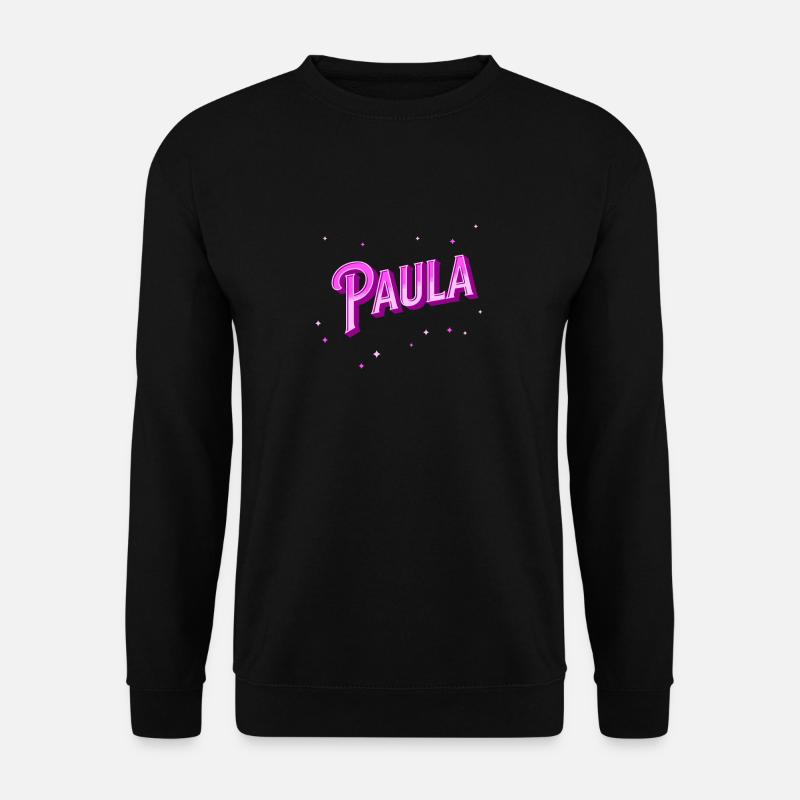 Paula Namen personalisiert - Unisex Pullover - Schwarz