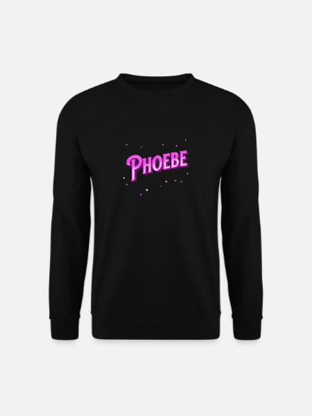Phoebe name personalized - Unisex Sweatshirt - black