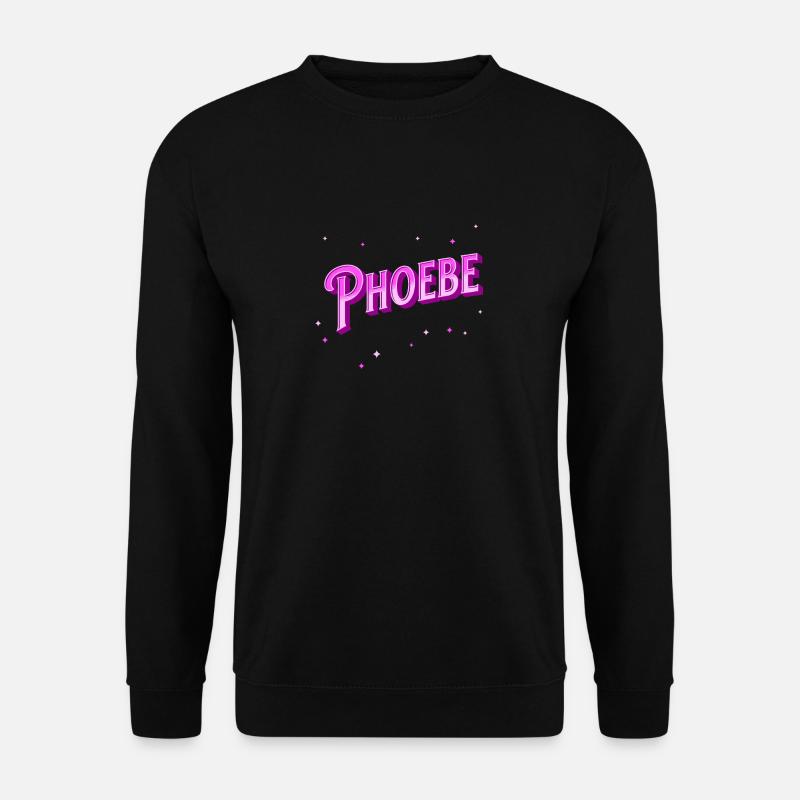 Phoebe name personalized - Unisex Sweatshirt - black
