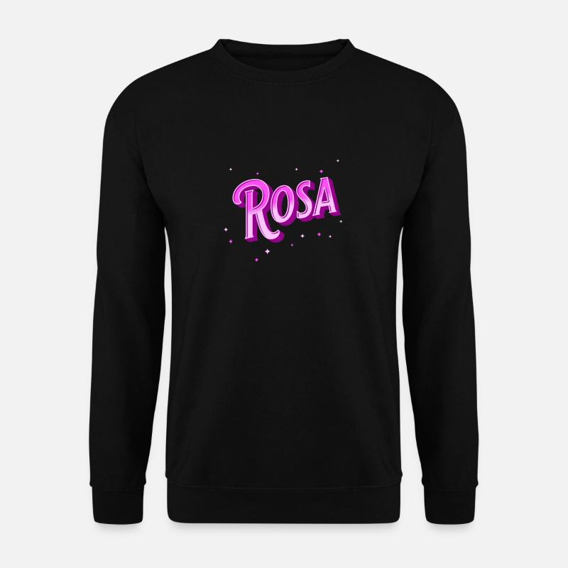Pink name personalized - Unisex Sweatshirt - black